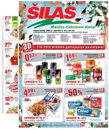 Šilas - Šilas akcijų leidinys Nr. 22 | 2025-11-05 - 2025-11-18 2025-11-05 – 2025-11-18
