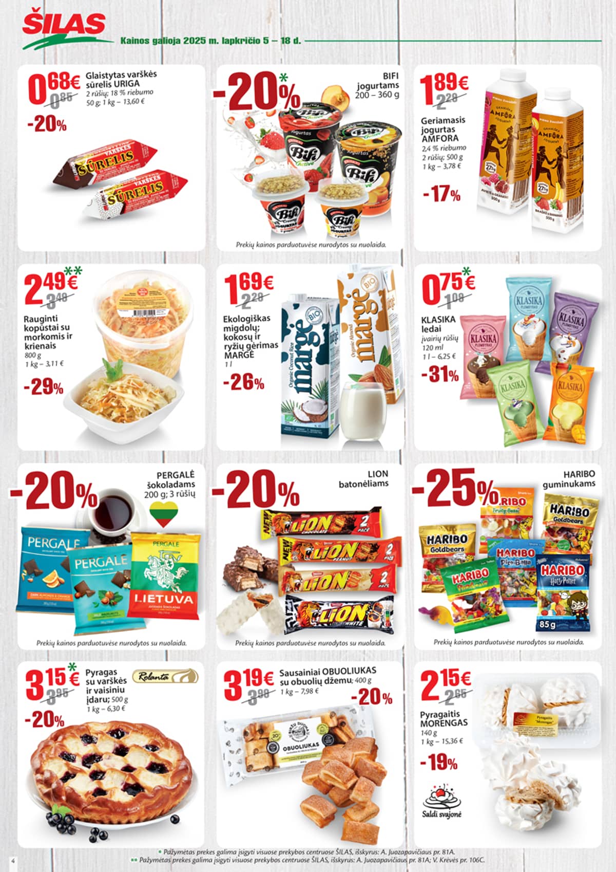 Šilas - Šilas akcijų leidinys Nr. 22 | 2025-11-05 - 2025-11-18 4 puslapis