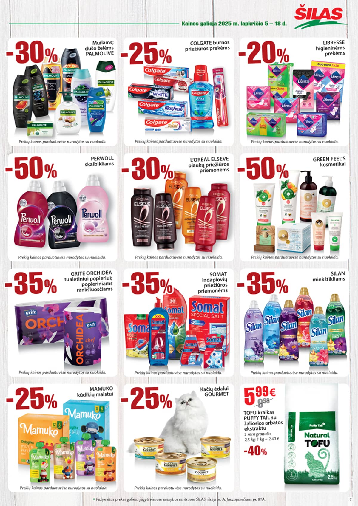 Šilas - Šilas akcijų leidinys Nr. 22 | 2025-11-05 - 2025-11-18 7 puslapis