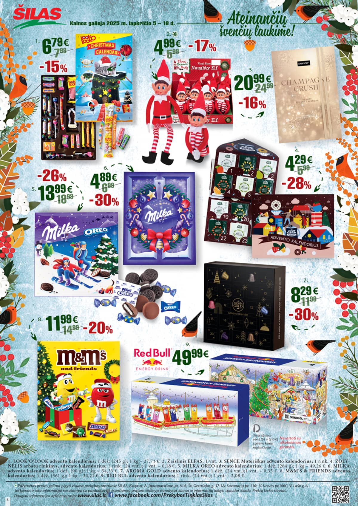 Šilas - Šilas akcijų leidinys Nr. 22 | 2025-11-05 - 2025-11-18 8 puslapis