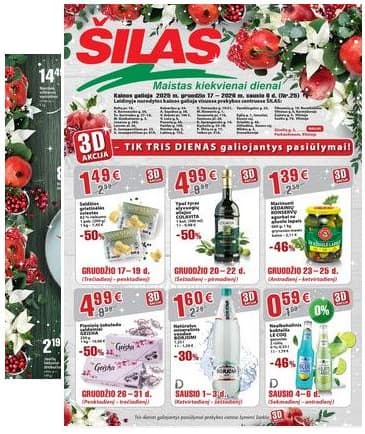 Šilas - Akcijų leidinys Nr. 25 2025-12-17 – 2026-01-06
