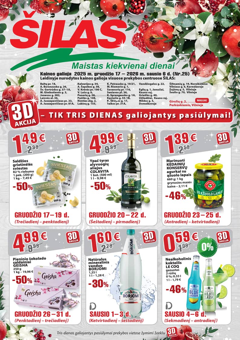 Šilas - Akcijų leidinys Nr. 25 1 puslapis