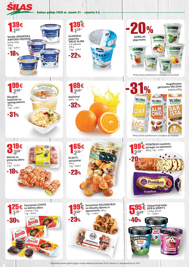 Šilas - Šilas akcijų leidinys Nr. 2 | 2026-01-21 - 2026-02-03 4 puslapis