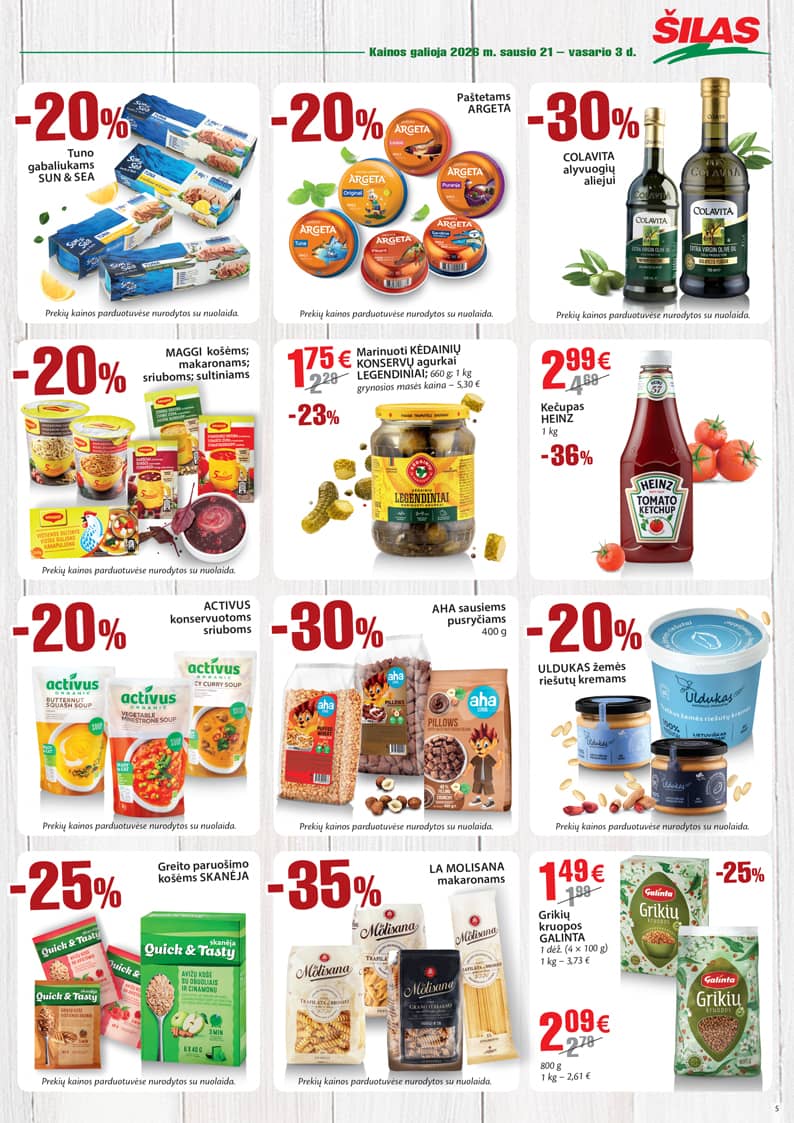 Šilas - Šilas akcijų leidinys Nr. 2 | 2026-01-21 - 2026-02-03 5 puslapis