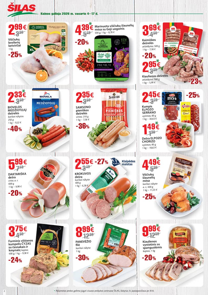 Šilas - Akcijų leidinys Nr. 3 2 puslapis