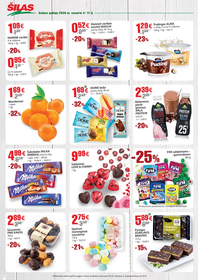 Šilas - Akcijų leidinys Nr. 3 4 puslapis