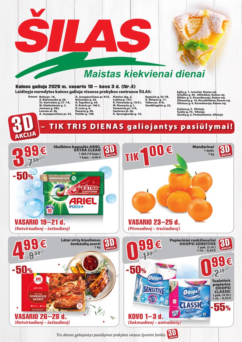 Šilas - Akcijų leidinys Nr. 4 1 puslapis