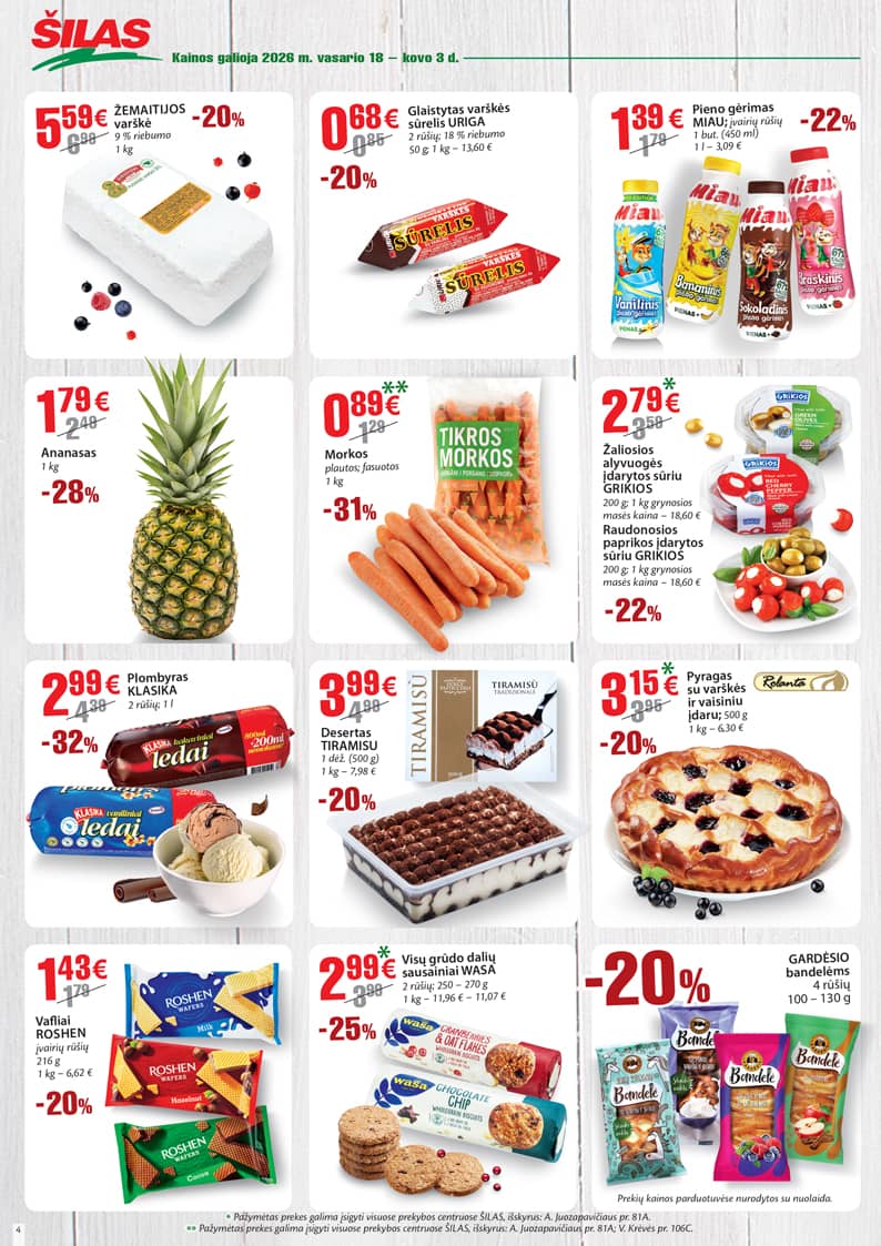 Šilas - Akcijų leidinys Nr. 4 4 puslapis