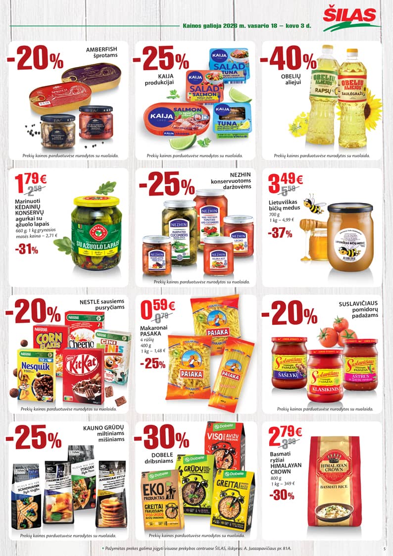 Šilas - Akcijų leidinys Nr. 4 5 puslapis