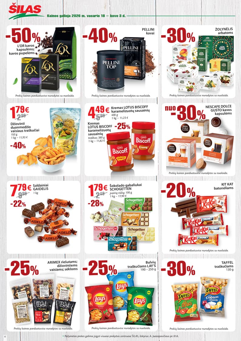 Šilas - Akcijų leidinys Nr. 4 6 puslapis