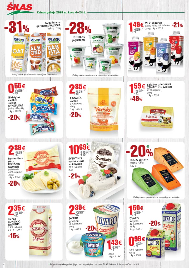 Šilas - Akcijų leidinys Nr. 5 4 puslapis