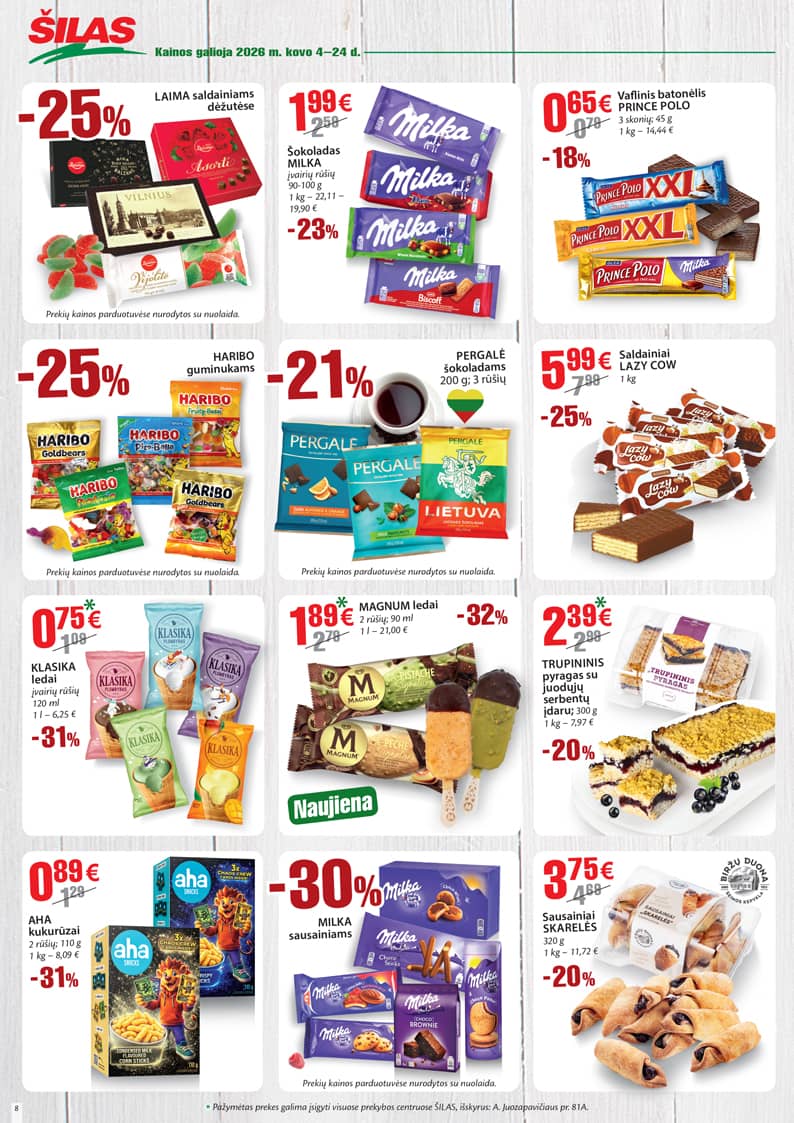 Šilas - Akcijų leidinys Nr. 5 8 puslapis