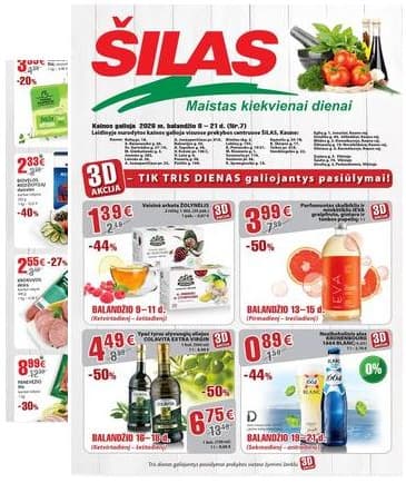 Šilas - Akcijų leidinys Nr. 7 NUO 2026-04-08