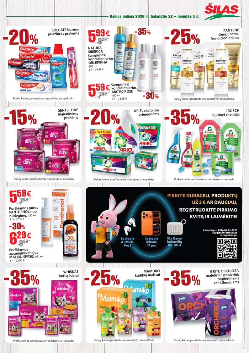 Šilas - Šilas akcijų leidinys Nr. 8 | 2026-04-22 - 2026-05-05 7 puslapis