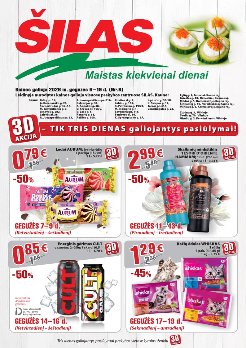 Šilas - Akcijų leidinys Nr. 9 1 puslapis