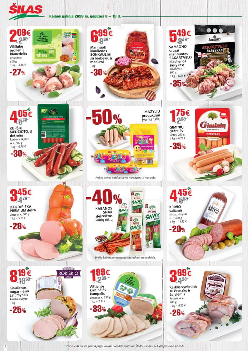 Šilas - Akcijų leidinys Nr. 9 2 puslapis