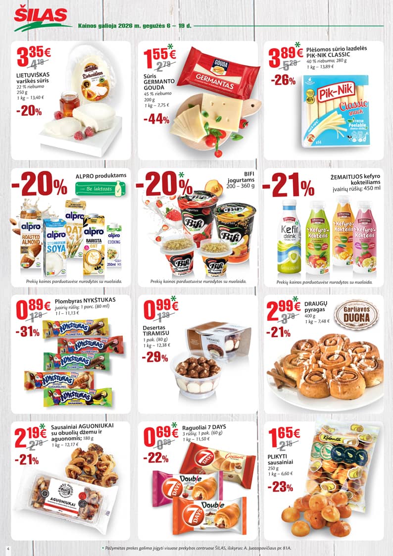 Šilas - Akcijų leidinys Nr. 9 4 puslapis
