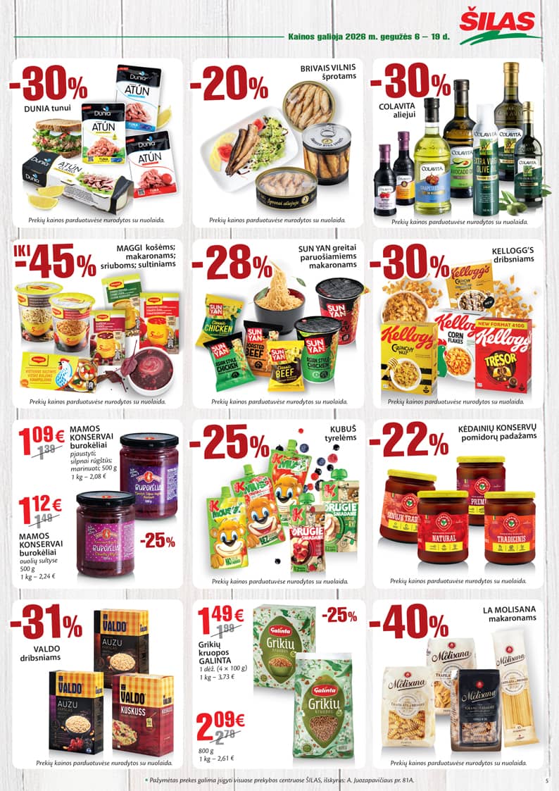 Šilas - Akcijų leidinys Nr. 9 5 puslapis