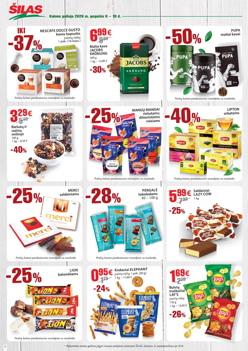Šilas - Akcijų leidinys Nr. 9 6 puslapis