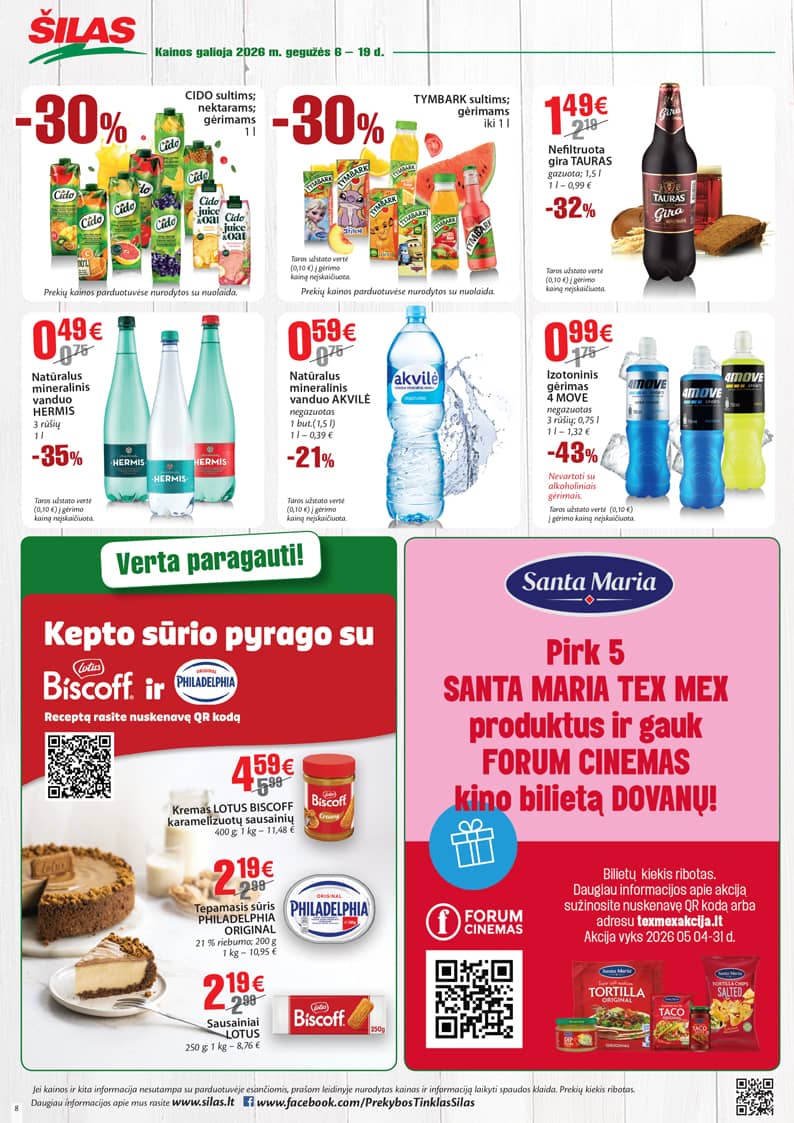 Šilas - Akcijų leidinys Nr. 9 8 puslapis