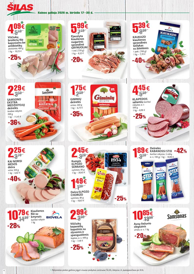 Šilas - Akcijų leidinys Nr. 12 4 puslapis