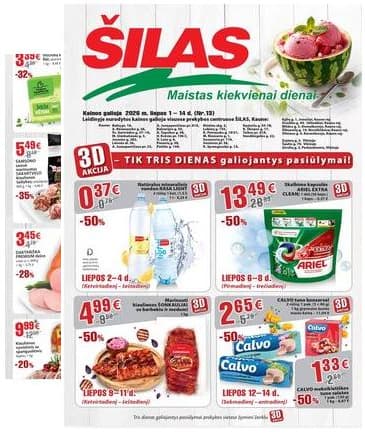 Šilas - Šilas akcijų leidinys Nr. 13 | 2026-07-01 - 2026-07-14 2026-07-01 – 2026-07-14
