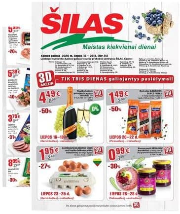 Šilas - Akcijų leidinys Nr. 14 NUO 2026-07-15