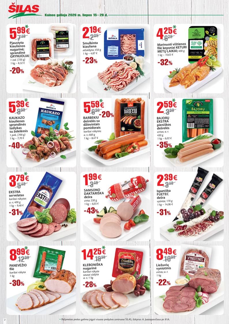 Šilas - Akcijų leidinys Nr. 14 2 puslapis