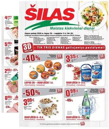 Šilas - Akcijų leidinys Nr. 15 2026-07-29 – 2026-08-11
