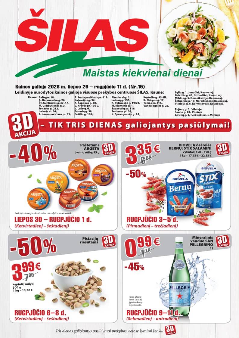 Šilas - Akcijų leidinys Nr. 15 1 puslapis