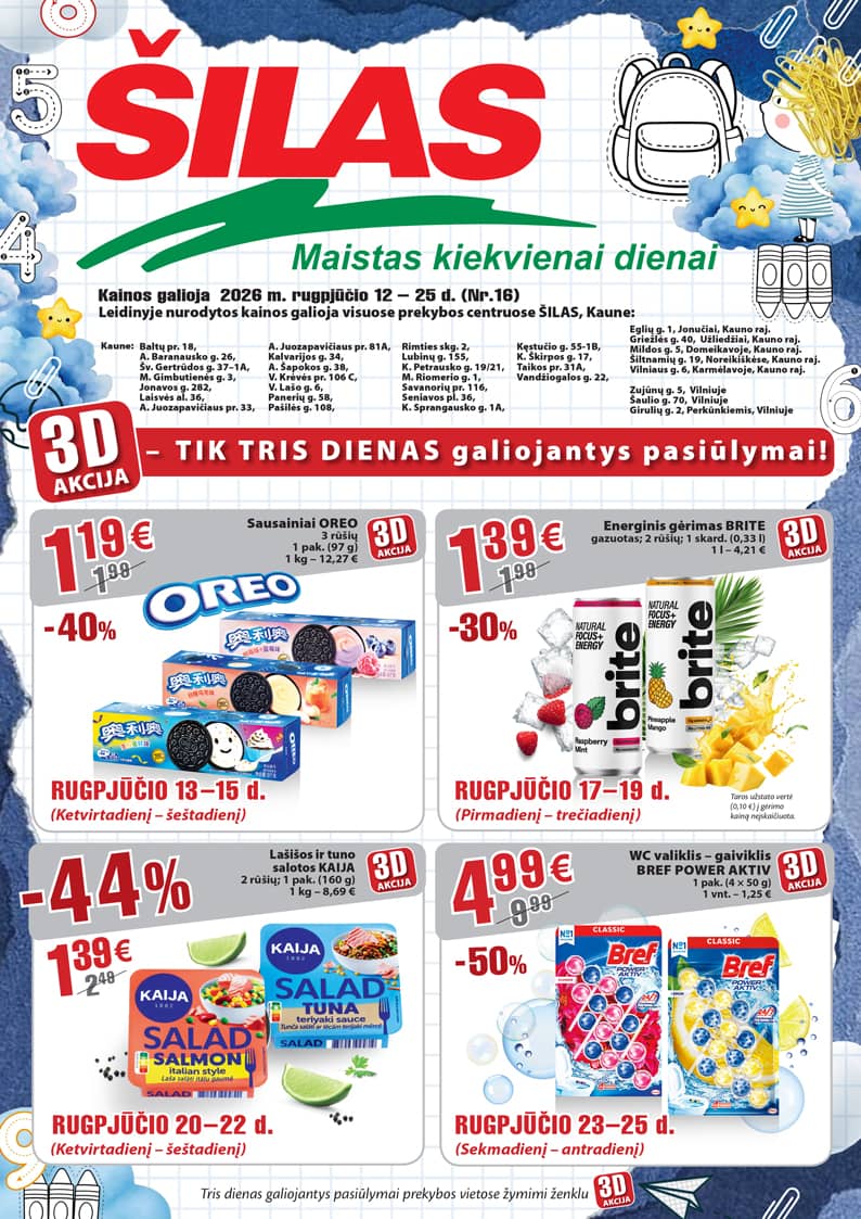 Šilas - Akcijų leidinys Nr. 16 1 puslapis