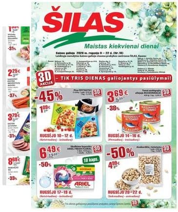 Šilas - Akcijų leidinys Nr. 18 NUO 2026-09-09