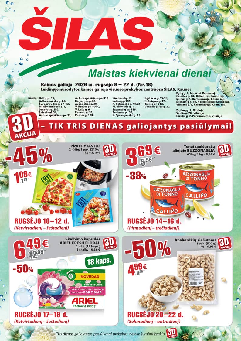 Šilas - Akcijų leidinys Nr. 18 1 puslapis