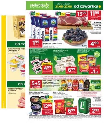 Stokrotka - Stokrotka Supermarket akcijų leidinys 2025-08-21 – 2025-08-27