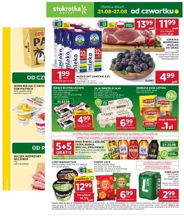 Stokrotka - Stokrotka Market akcijų leidinys 2025-08-21 – 2025-08-27