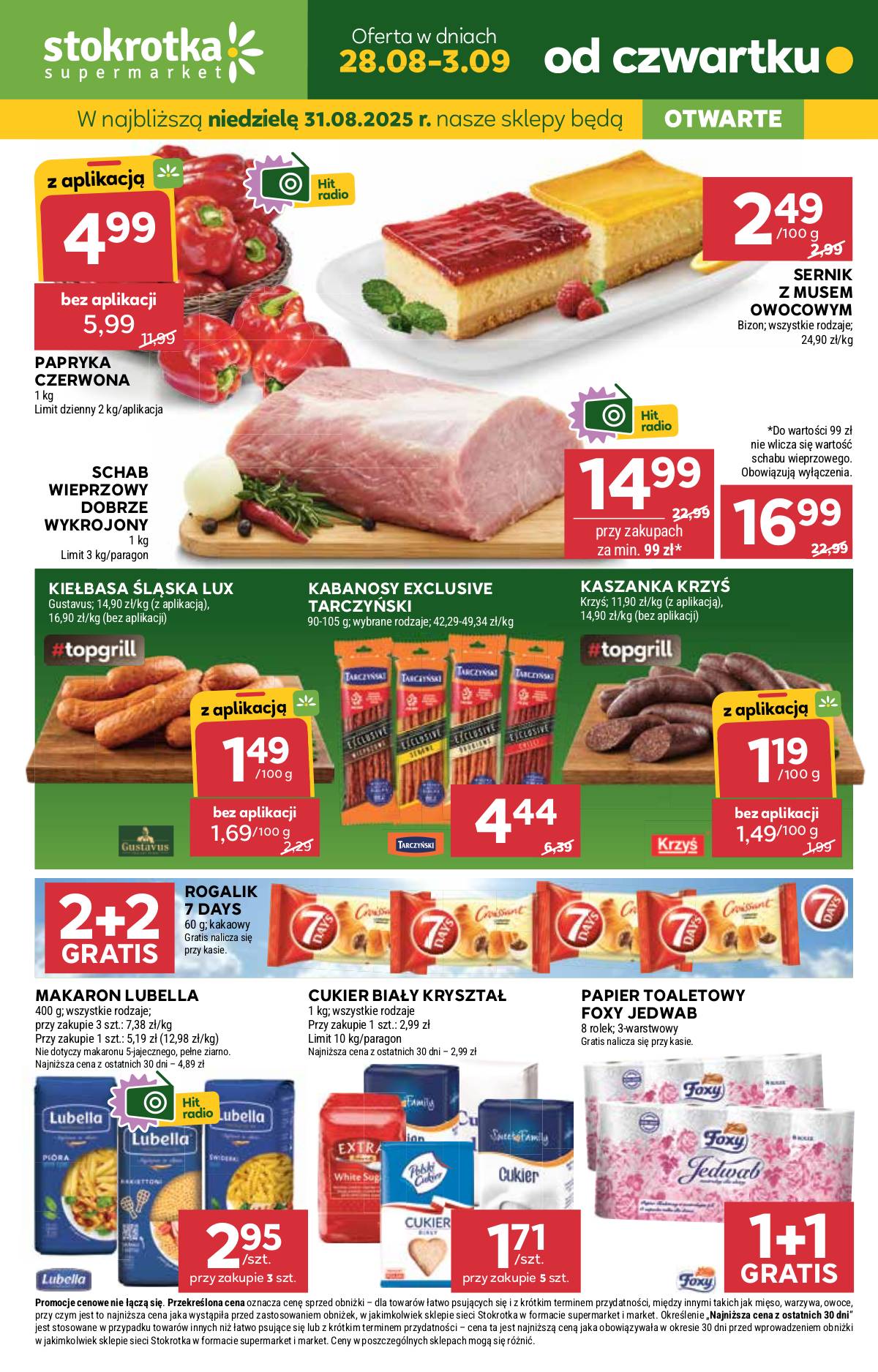 Stokrotka - Stokrotka Supermarket akcijų leidinys 1 puslapis