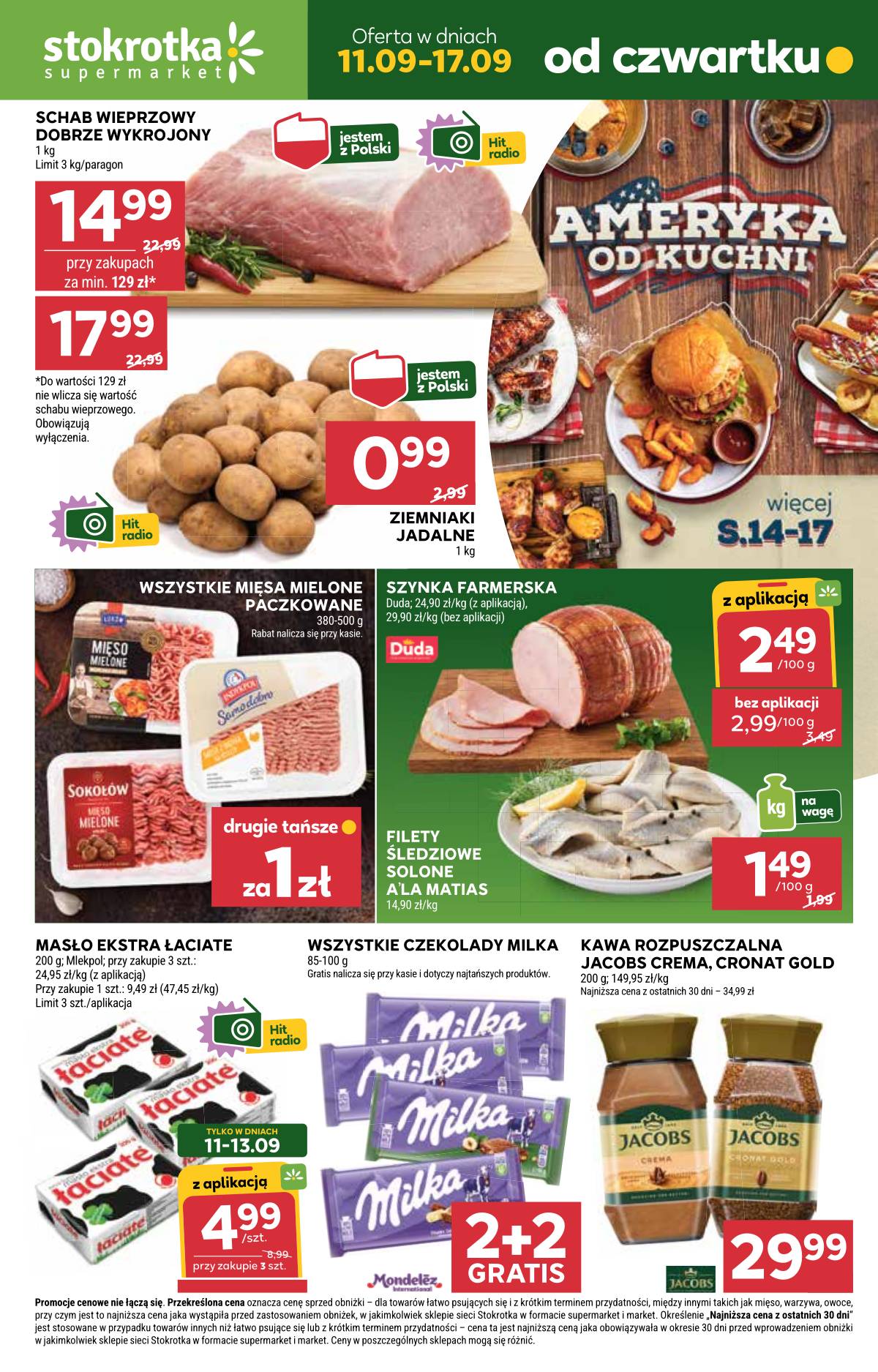 Stokrotka - Stokrotka Supermarket akcijų leidinys 1 puslapis