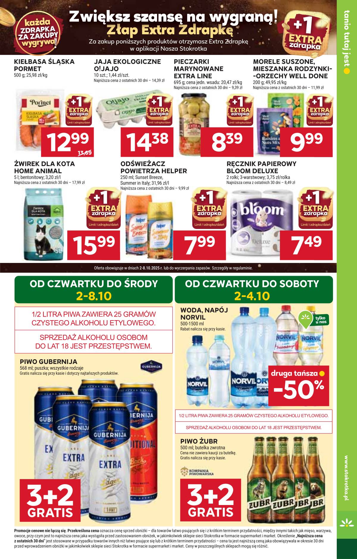 Stokrotka - Stokrotka Supermarket akcijų leidinys | 2025-10-02 - 2025-10-08 5 puslapis