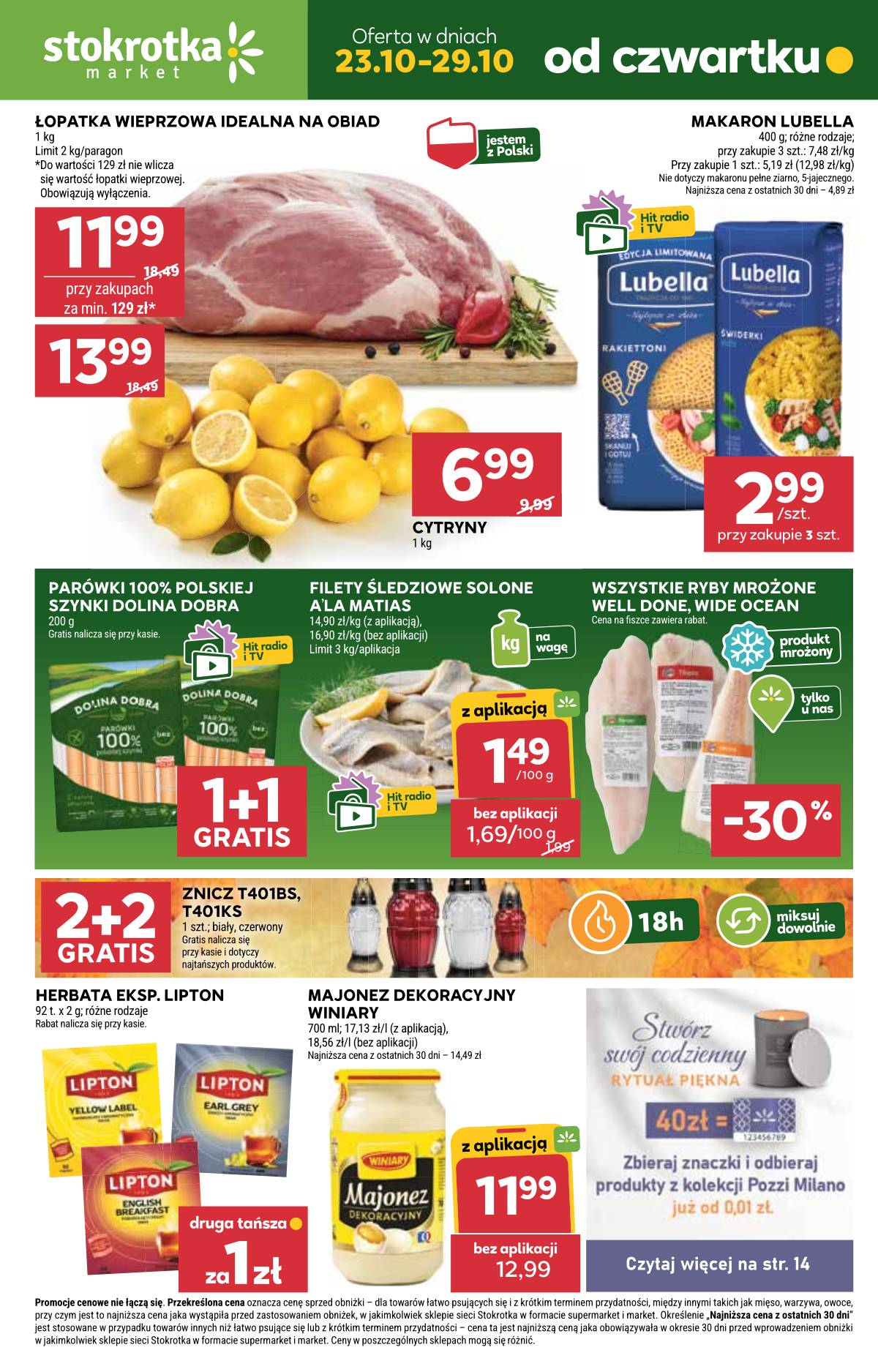 Stokrotka - Stokrotka Market akcijų leidinys 1 puslapis