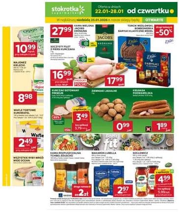 Stokrotka - Stokrotka Supermarket akcijų leidinys 2026-01-22 – 2026-01-28