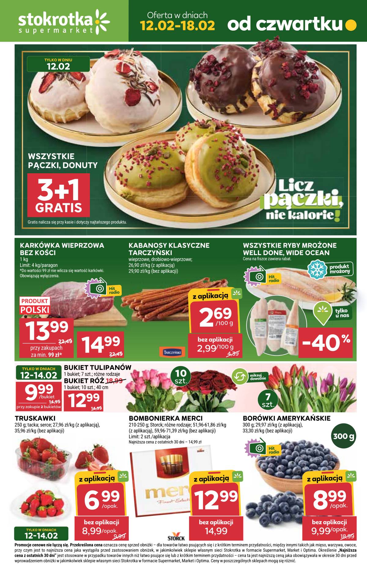 Stokrotka - Stokrotka Supermarket akcijų leidinys 1 puslapis