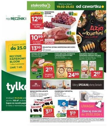 Stokrotka - Stokrotka Supermarket akcijų leidinys 2026-02-19 – 2026-02-25