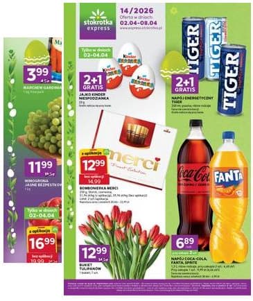 Stokrotka - Stokrotka Express akcijų leidinys 2026-04-02 – 2026-04-08