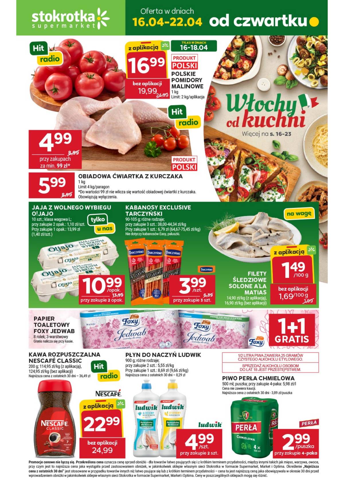 Stokrotka - Stokrotka Supermarket akcijų leidinys 1 puslapis