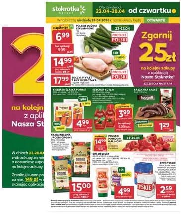 Stokrotka - Stokrotka Market akcijų leidinys 2026-04-23 – 2026-04-28