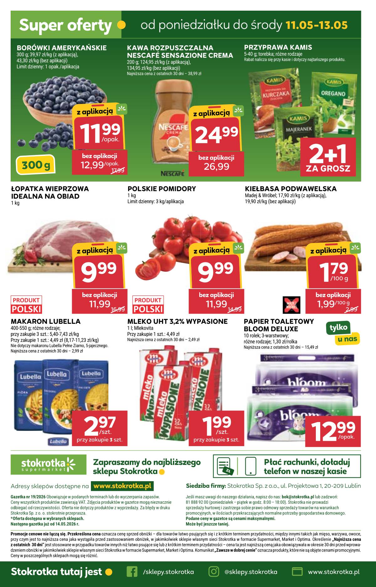 Stokrotka - Stokrotka Supermarket akcijų leidinys 45 puslapis