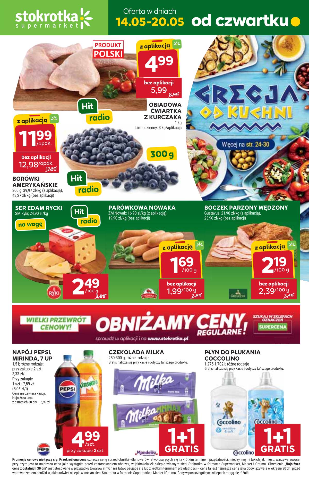 Stokrotka - Stokrotka Supermarket akcijų leidinys 1 puslapis