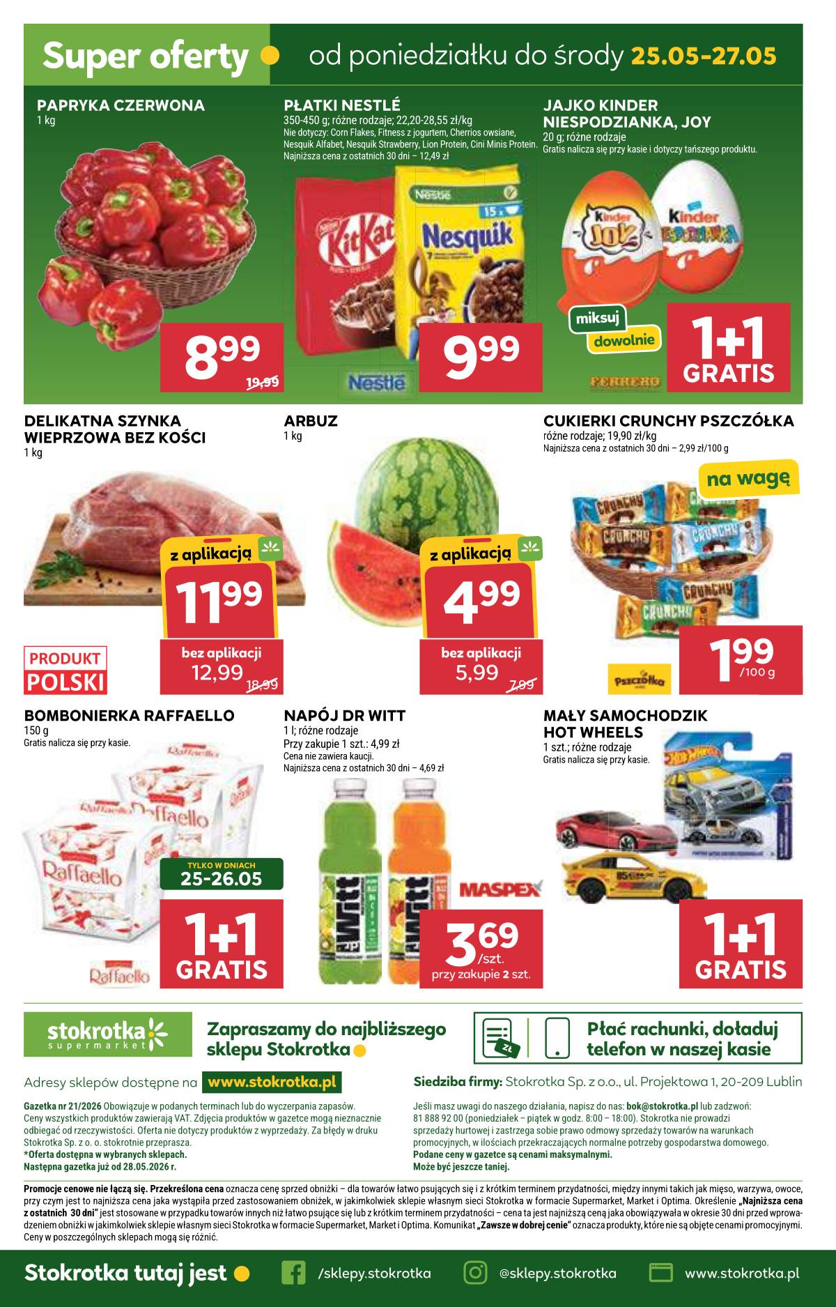 Stokrotka - Stokrotka Supermarket akcijų leidinys 60 puslapis