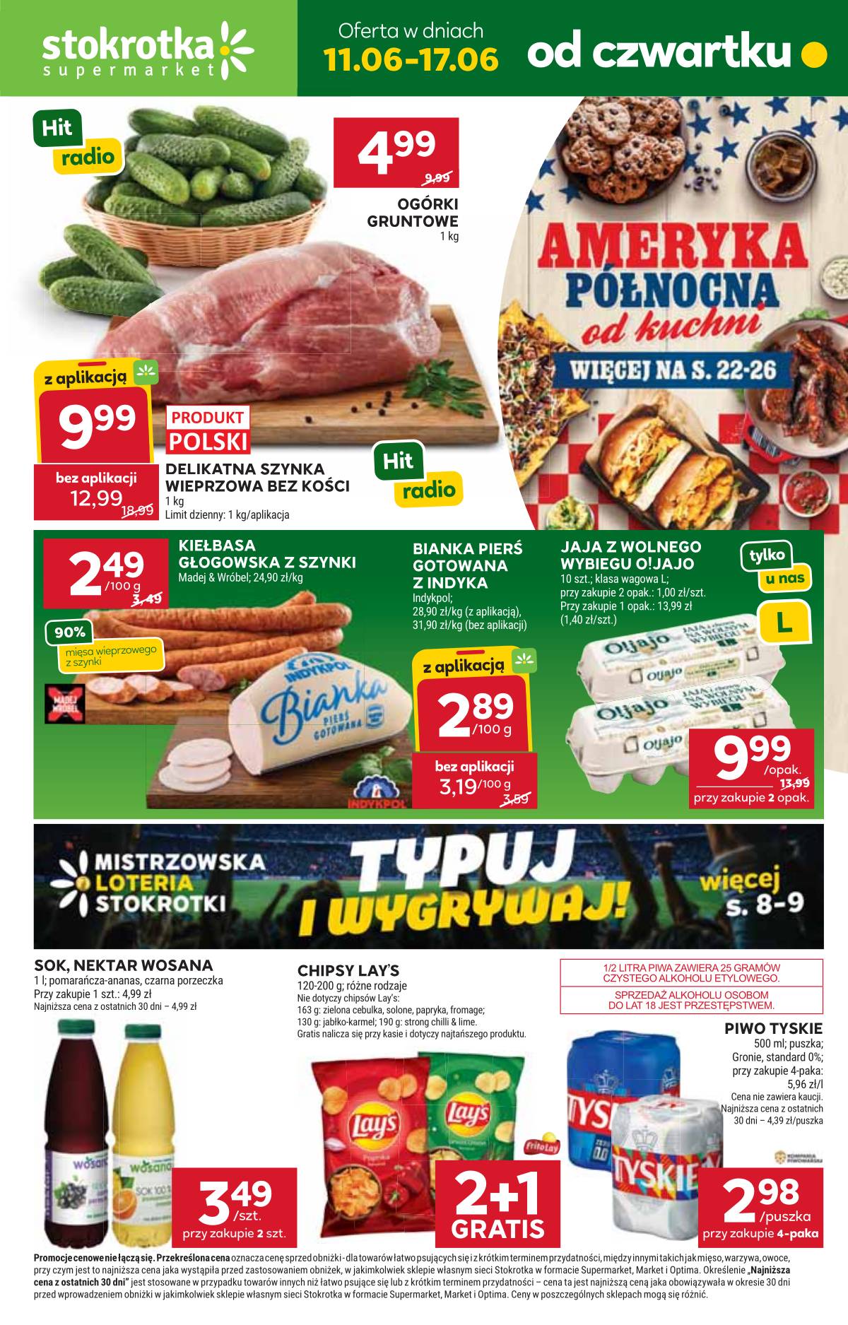 Stokrotka - Stokrotka Supermarket akcijų leidinys 1 puslapis