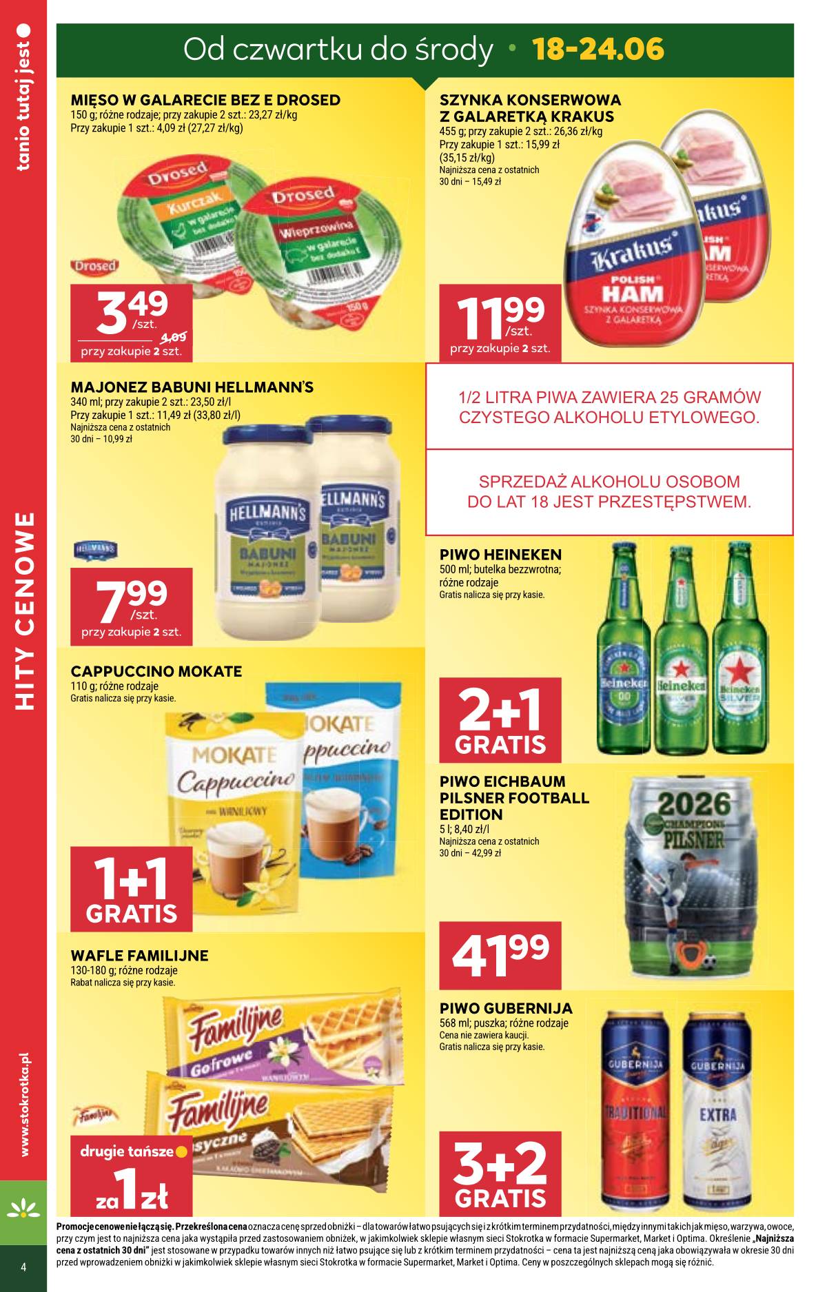 Stokrotka - Stokrotka Supermarket akcijų leidinys 4 puslapis